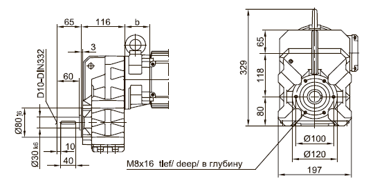 Фланец с резьбовыми отверстиями